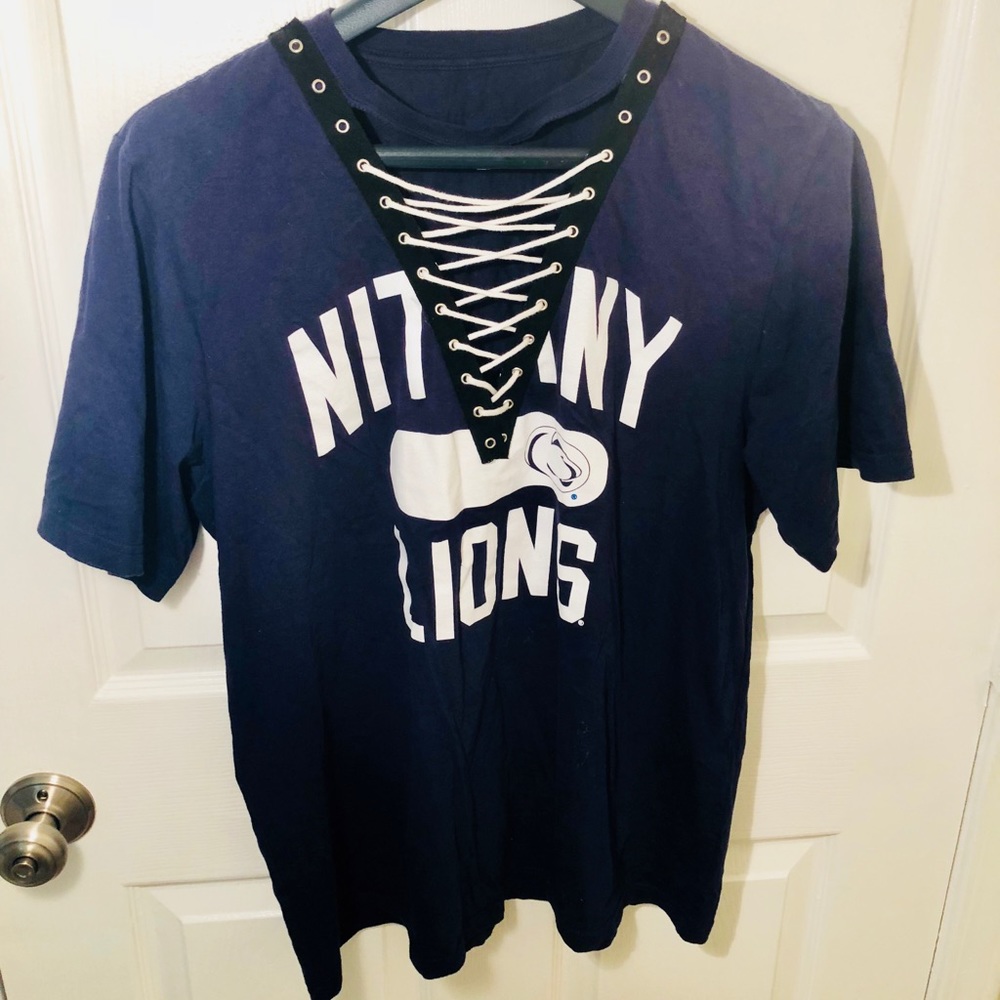 Penn State lace up t shirt - one of a kind
